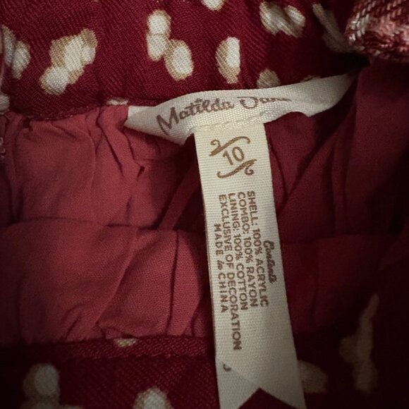 Matilda Jane You & Me Girls 10 Plaid Overalls Suspender Skirt 10 - Picture 3 of 4